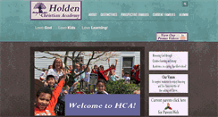 Desktop Screenshot of holdenchristianacademy.org