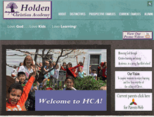 Tablet Screenshot of holdenchristianacademy.org